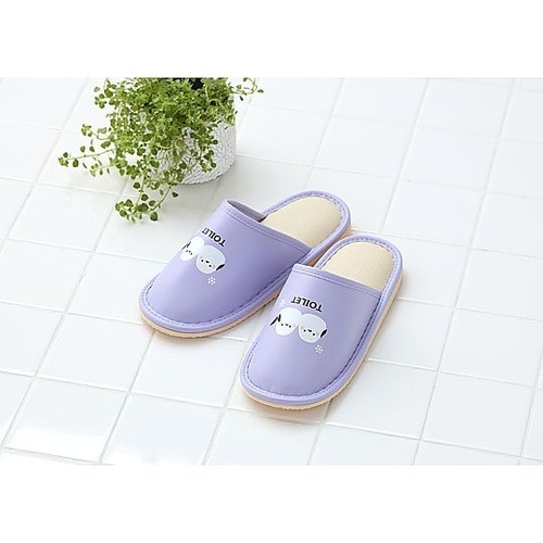 履き口の広いトイレ用スリッパ(シマエナガ