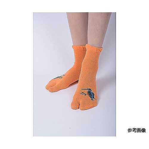 国産メッシュ野鳥柄・色おまかせ足袋ソック