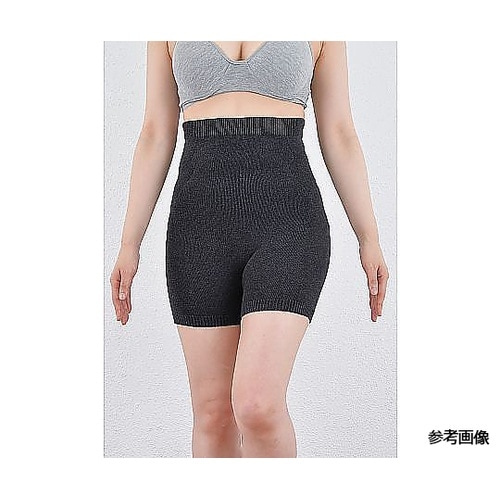 無縫製 健康腹巻付きパンツ 1分丈グレー