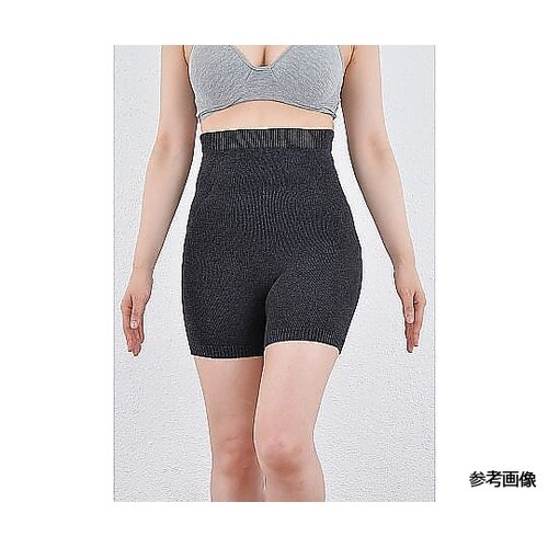 無縫製 健康腹巻付きパンツ 3分丈ブラッ