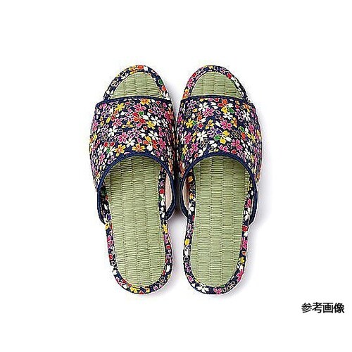 和柄美脚サンダル 花柄金襴 朱 Lサイズ