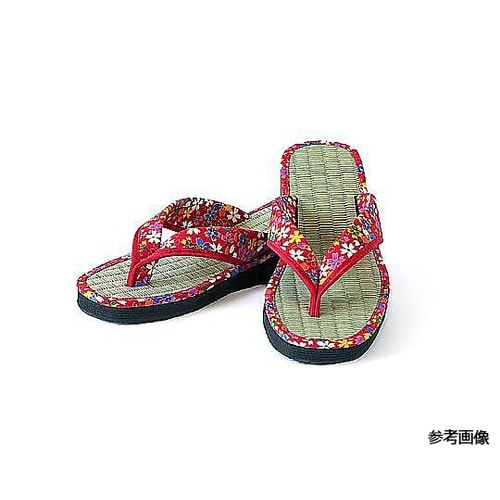 和柄美脚草履 花柄金襴 ピンク Mサイズ