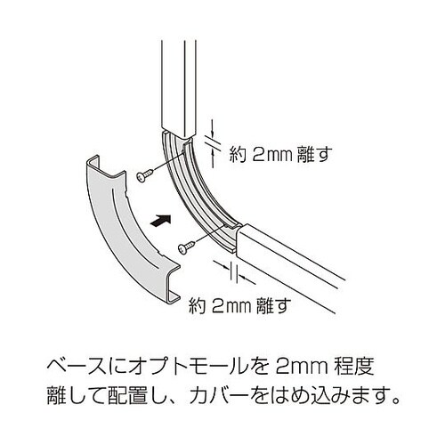 屋外用光ファイバ配線用オプトモール付属品