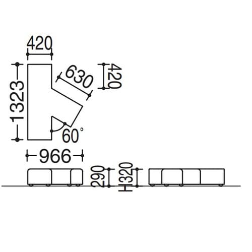 コビーズ ト字 高 480SH ビニール