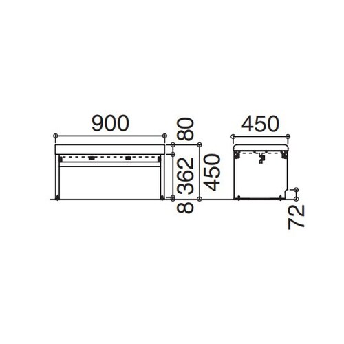 ベンチ イエローベージュ LY51FA