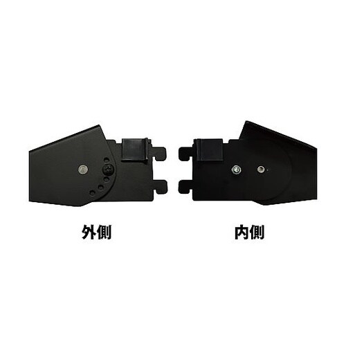 ピラシェル角度調整棚受 左用 黒 WPS