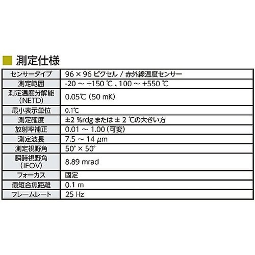 サーモグラフィー サーモキャプチャー T