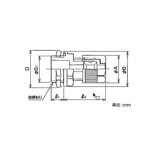樹脂製緩み止め付コネクタ E2BG 26