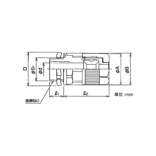 樹脂製Pgおねじ付きコネクタ E2BPG