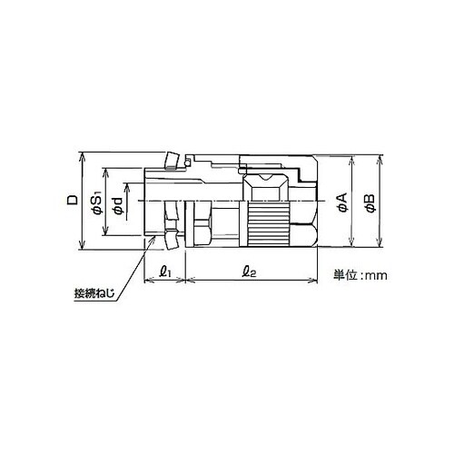 樹脂製Pgおねじ付きコネクタ E2BPG