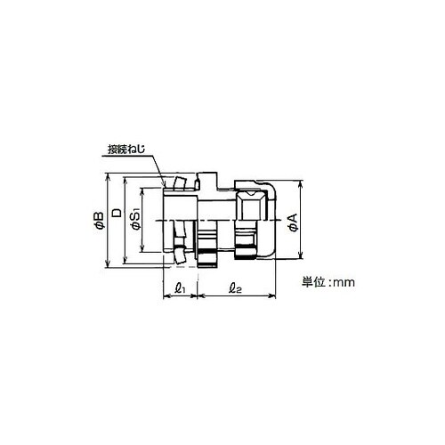 樹脂製おねじ付きコネクタ EBPG 20