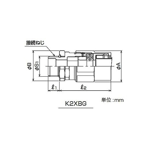 耐圧防爆パッキン式コネクタ K2XBG