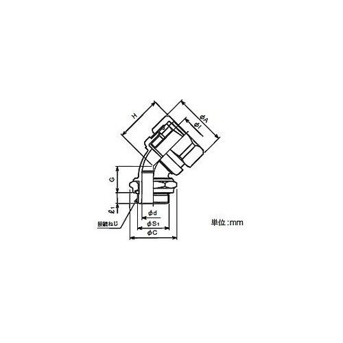 ケイフレックス45゜コネクタ KM45O
