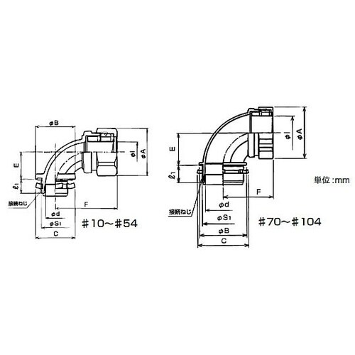 ケイフレックス90゜コネクタ KM90B