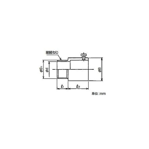 サンパイプ用ねじなしコネクタ LE2BM