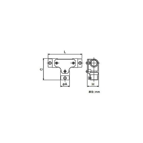 ねじ無サンパイプ用ティー LETI32