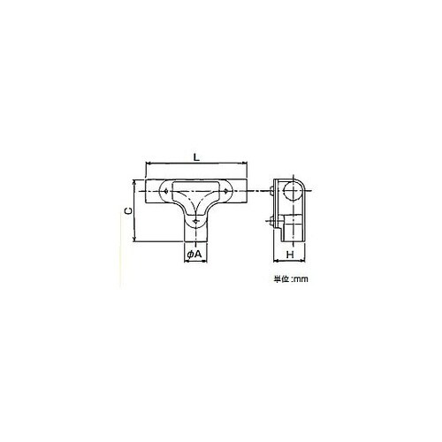 ネジ付きサンパイプ用ティー LTTI32