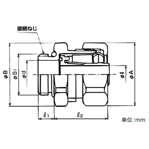 サンフレキ用めねじコネクタ NBOPG3