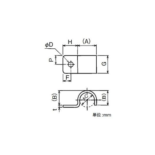 ケーブルサドル RCS3O60