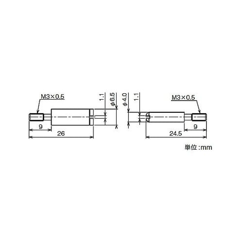 ガイドピン16通り用 鋼製 1袋(10個