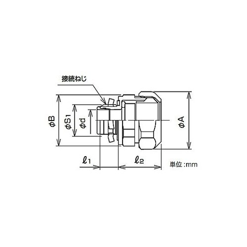 防水プリカ用コネクタ WBG 30−22