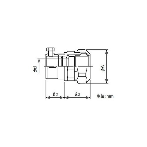 防水プリカ用ねじなしカップ WKJ83