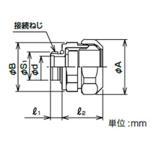 防水プリカ用リミットコネクタ WOG17