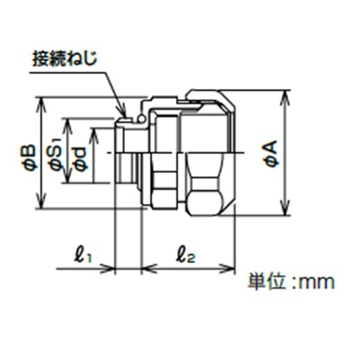 防水プリカ用リミットコネクタ WOG24