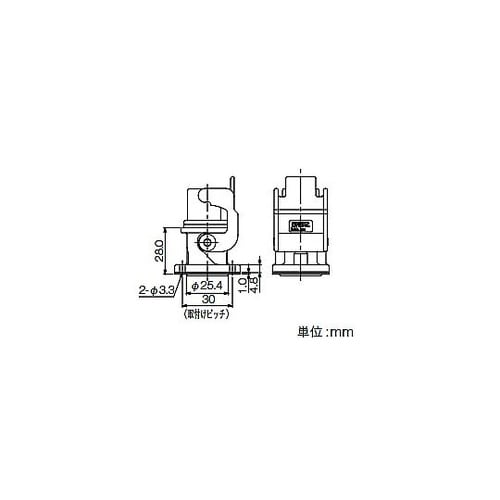 角型コネクタ3C形ハウジング YTHP3