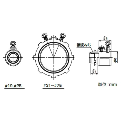 電線管用ねじなしコネクタ ZBE31