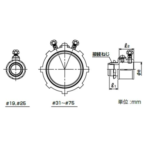 電線管用ねじなしコネクタ ZBE39