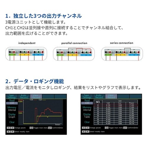 プログラマブルDC電源(3ch 最大37