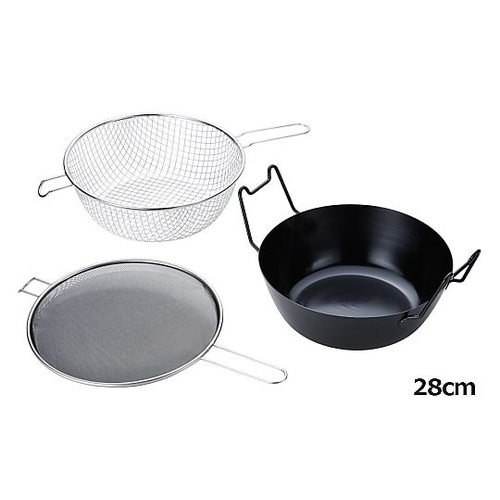 ラバーゼ 鉄揚げ鍋セット 28cm a3