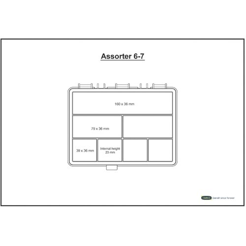 パーツケース アソーター 7区画 耐荷重
