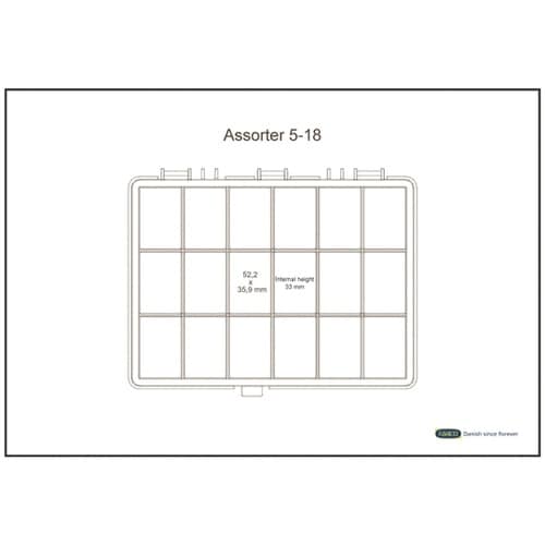 パーツケース アソーター 18区画 耐荷