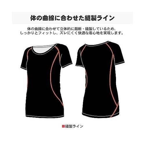 ドライメッシュインナー(半袖)レディース