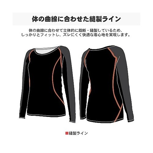 ドライメッシュインナー(長袖)レディース