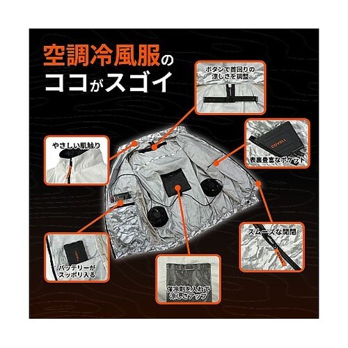COVELL 空調冷風服フルセット(長袖