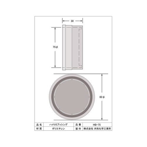 はめ込みブッシング 1袋(30個入) H