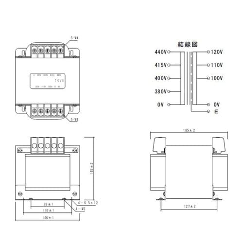 電源トランス PD41−1000E