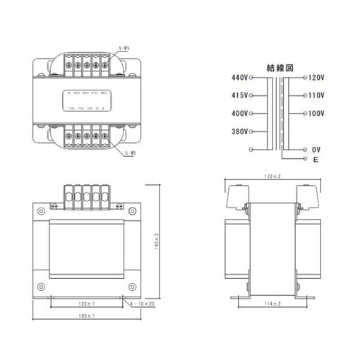 電源トランス PD41−1500E