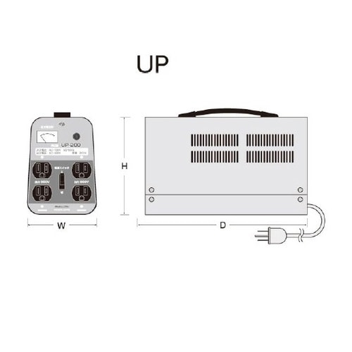 携帯用トランス UP−300