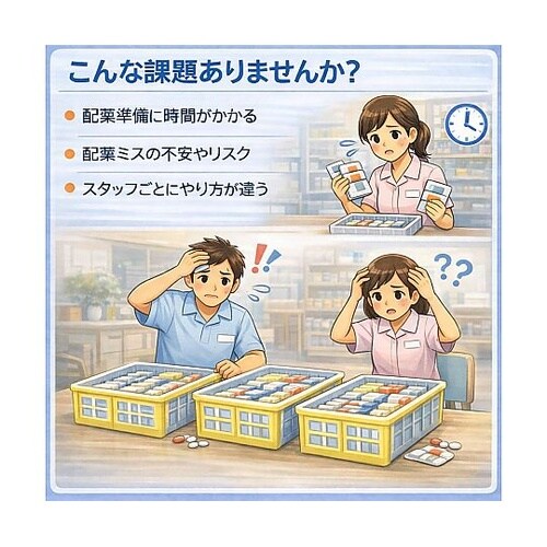 お薬束カラー配薬カート HC0001