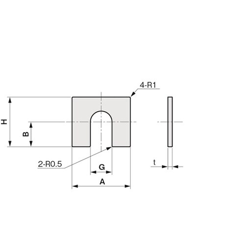ベース用シム(モーターベース)CUZN