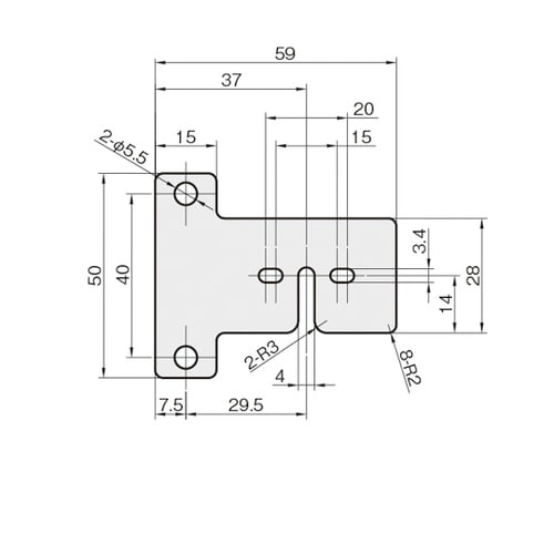LED照明用ブラケット FSLEDB−1