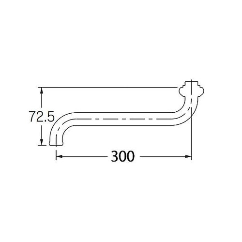 W26x20T/300mm 水栓ノズル