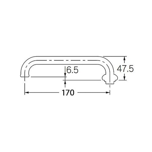 W26x20T/170mm 水栓ノズル