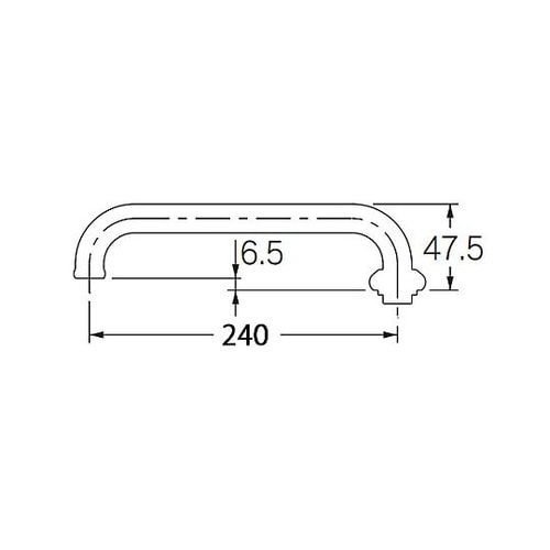 W26x20T/240mm 水栓ノズル