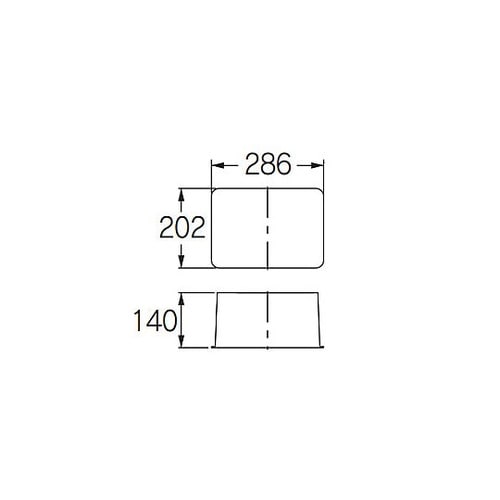 286x202x140mm 散水栓ボック