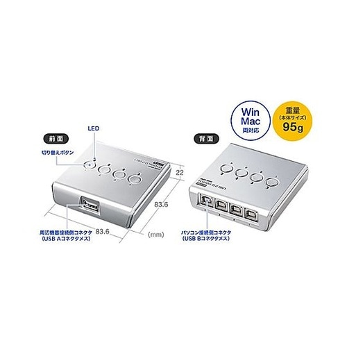 USB2.0 USB切替器(4回路) E